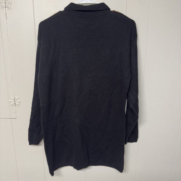 Vtg Mathias Metallic Collared Diamond Argyle Pattern Sweater USA Made Women M - Picture 11 of 11